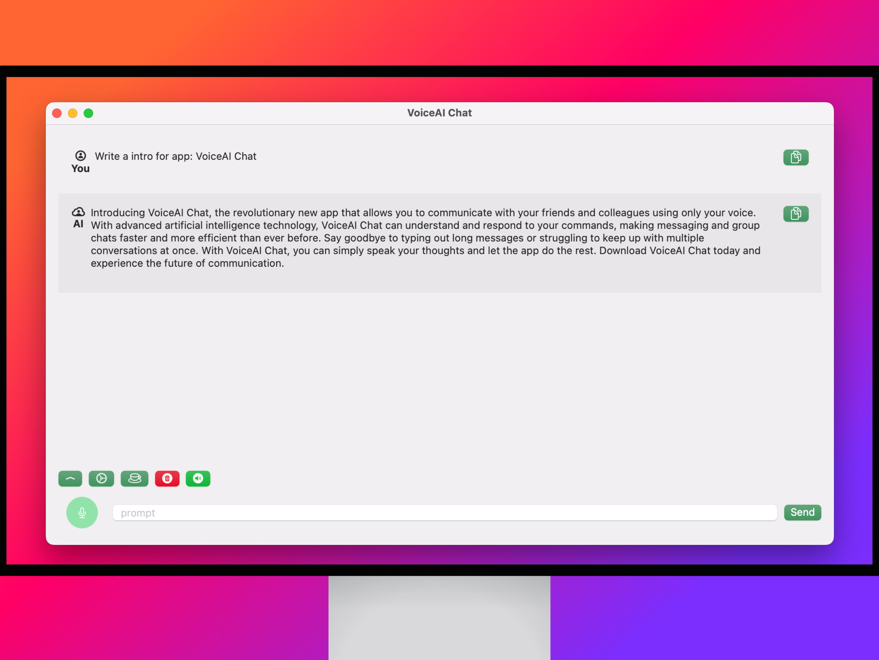 VoiceAI-Chat-mac-preview